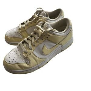 Nike Cream and White Athletic Shoes